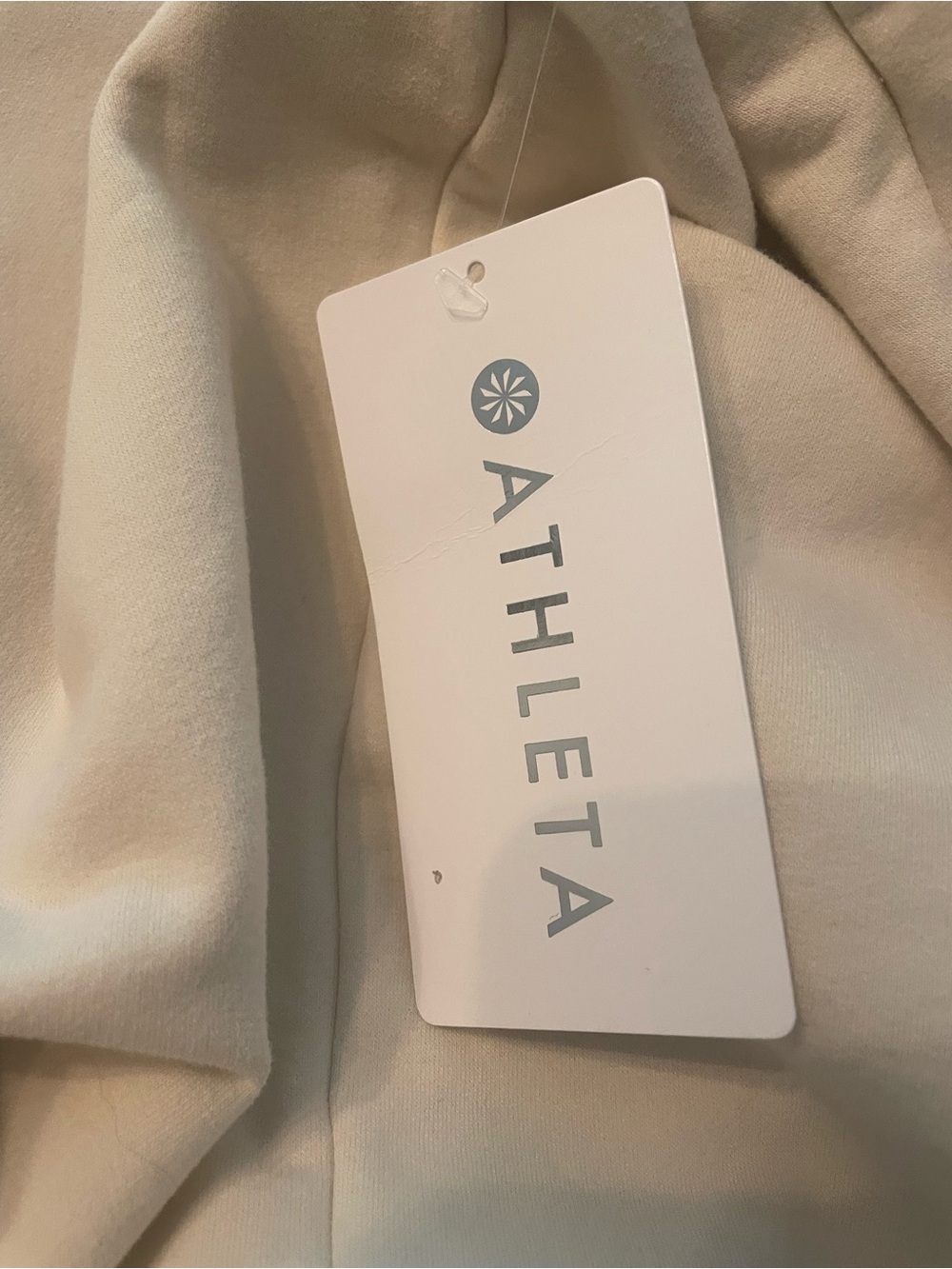 Athleta Cream Zip-Up Hoodie Jacket NWT - Picture 5 of 6